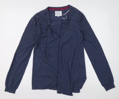 Womens UK Size 10 Debenhams Blue Cardigan Jumper