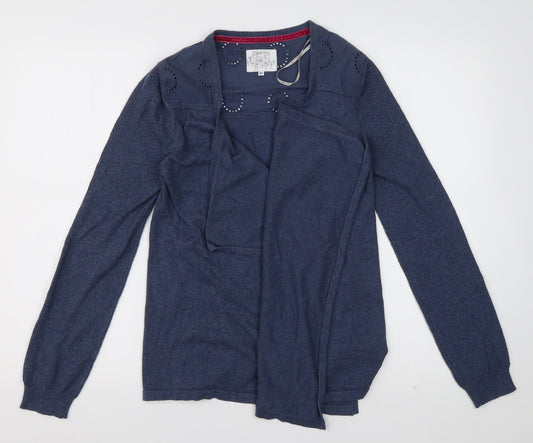 Womens UK Size 10 Debenhams Blue Cardigan Jumper