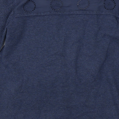 Womens UK Size 10 Debenhams Blue Cardigan Jumper