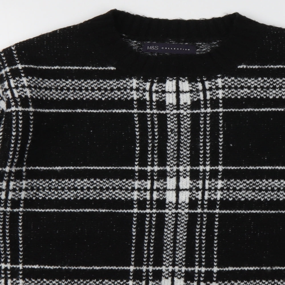 Womens UK Size S Marks and Spencer Black Pullover Jumper
