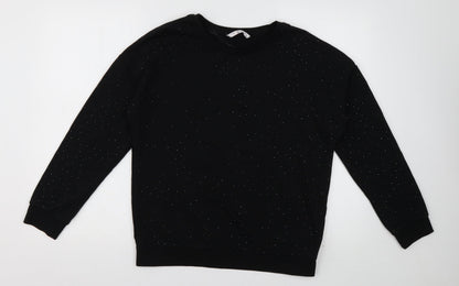 Womens UK Size 10 sainsburys Black Pullover Jumper