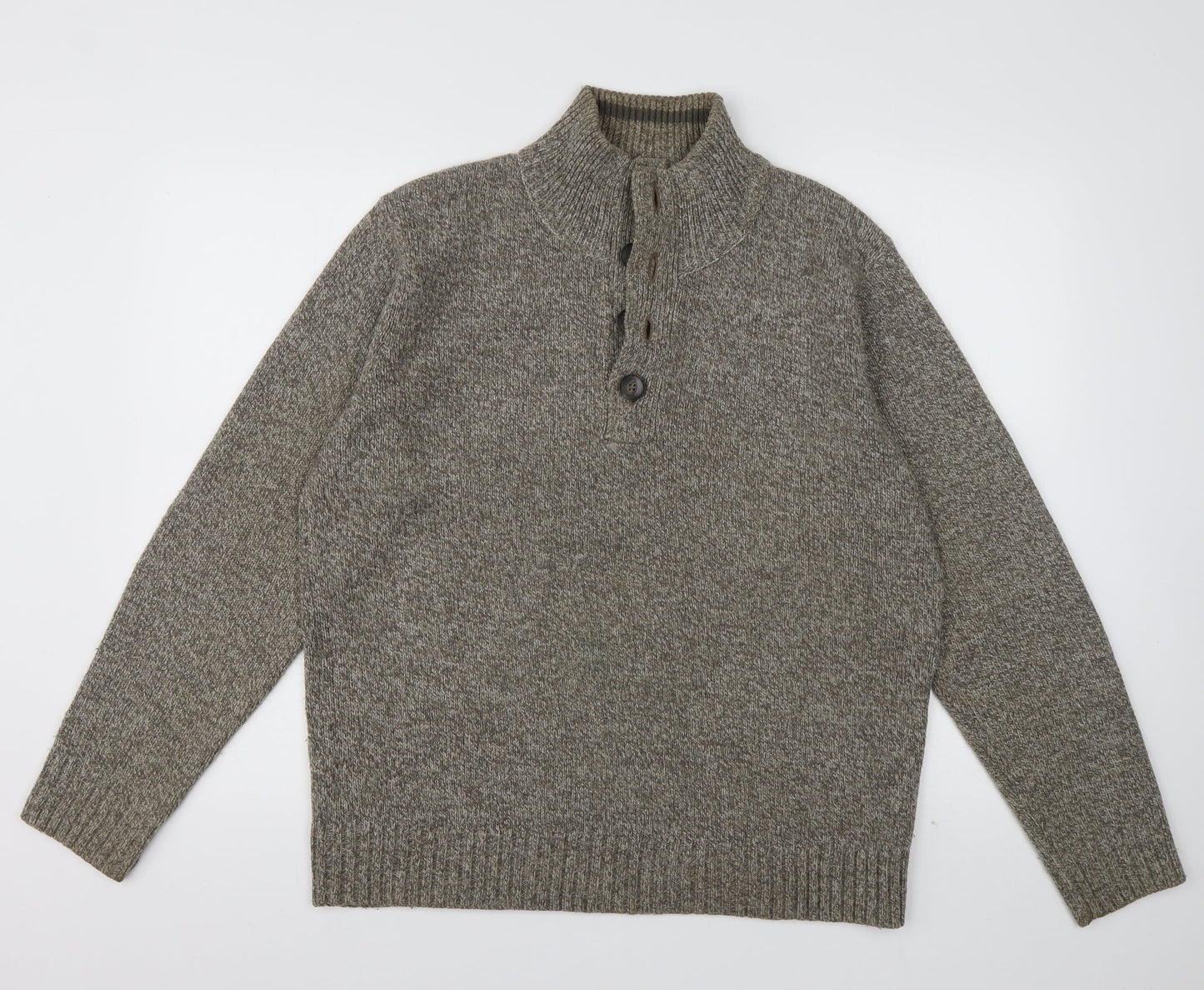 Mens UK Size M Marks and Spencer Brown Pullover Sweatshirt