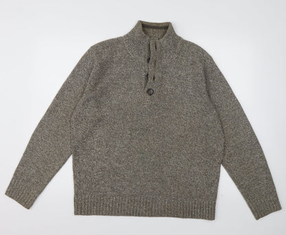 Mens UK Size M Marks and Spencer Brown Pullover Sweatshirt
