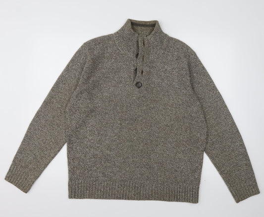 Mens UK Size M Marks and Spencer Brown Pullover Sweatshirt
