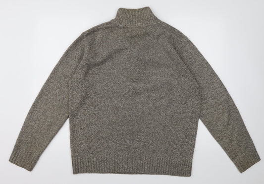 Mens UK Size M Marks and Spencer Brown Pullover Sweatshirt