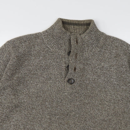 Mens UK Size M Marks and Spencer Brown Pullover Sweatshirt