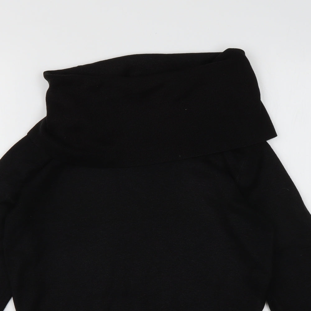 Principles Womens Black  Acrylic Pullover Sweatshirt Size 10  Pullover