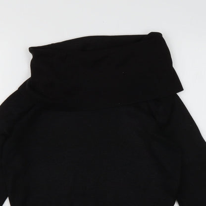 Principles Womens Black  Acrylic Pullover Sweatshirt Size 10  Pullover