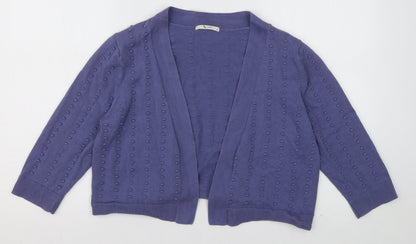 Womens UK Size 12 sainsburys Purple Cardigan Jumper