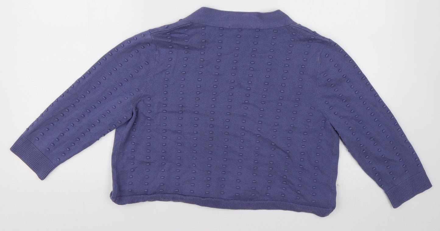 Womens UK Size 12 sainsburys Purple Cardigan Jumper