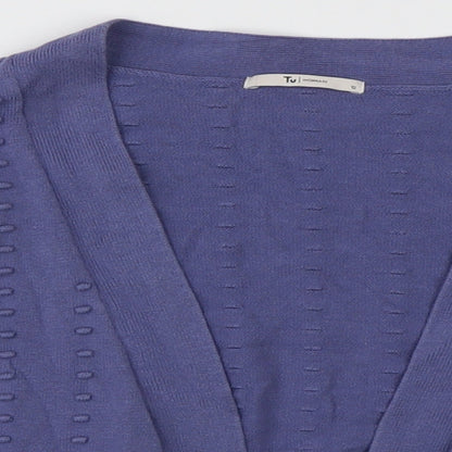 Womens UK Size 12 sainsburys Purple Cardigan Jumper