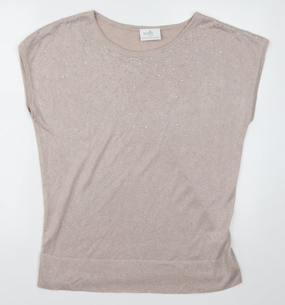 Wallis Womens Pink  Viscose Pullover Sweatshirt Size M  Pullover