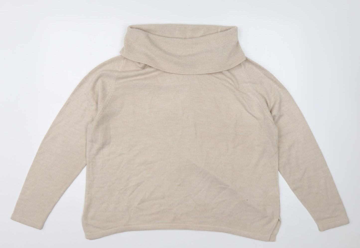 Womens UK Size 18 Marks and Spencer White Pullover Jumper