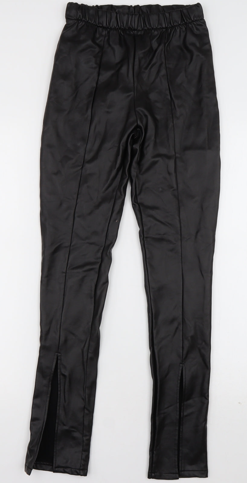 Womens UK Size 4 Boohoo Regular Fit  Black Trousers