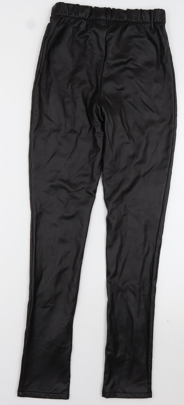 Womens UK Size 4 Boohoo Regular Fit  Black Trousers