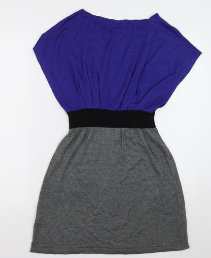 George Womens Purple  Viscose A-Line  Size 10  Boat Neck Pullover