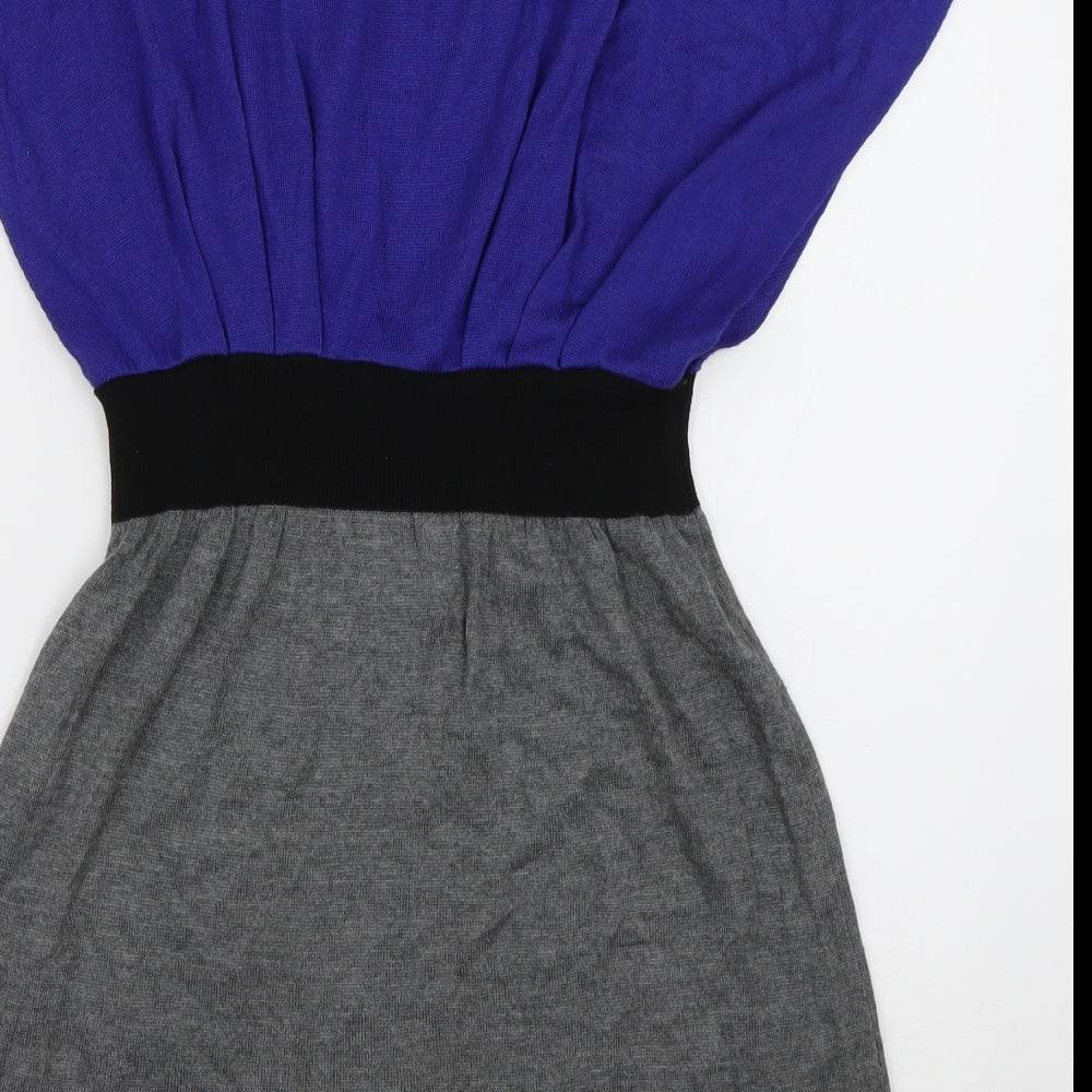 George Womens Purple  Viscose A-Line  Size 10  Boat Neck Pullover