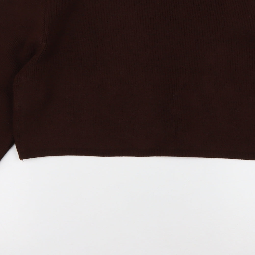 Womens UK Size XL Topshop Brown Cardigan Jumper