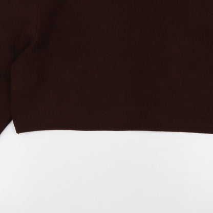 Womens UK Size XL Topshop Brown Cardigan Jumper