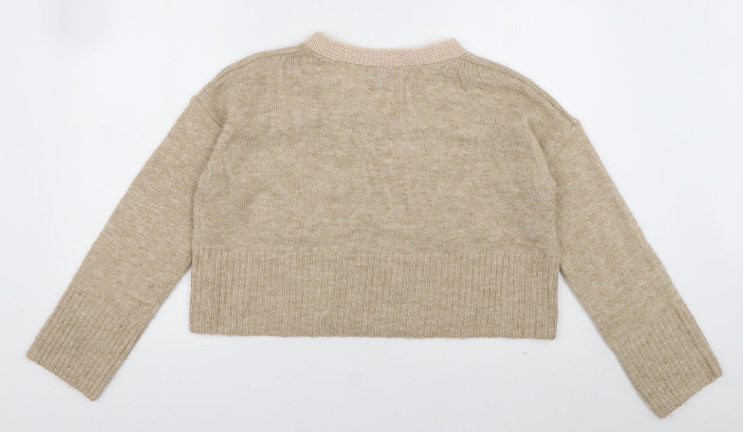 Womens UK Size 10 Topshop Brown Pullover Jumper