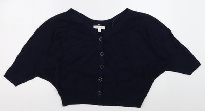 Womens UK Size L Marks and Spencer Blue Cardigan Jumper