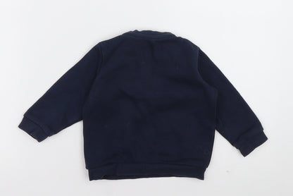 F&F Girls Blue  Cotton Pullover Jumper Size 6-9 Months  Pullover - you are my world