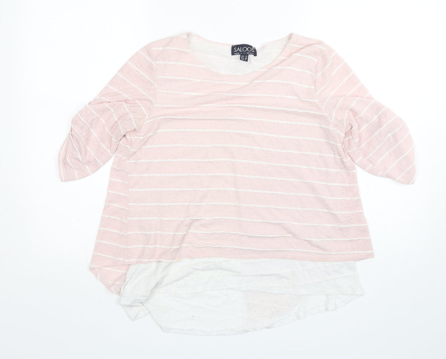 Womens UK Size 12 Saloos Multicoloured Basic Blouse