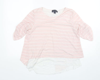 Womens UK Size 12 Saloos Multicoloured Basic Blouse