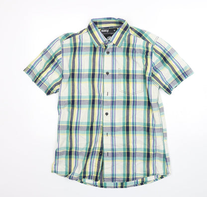 Mens UK Size M EAST Multicoloured  Button-Up Short Sleeve Casual Shirt