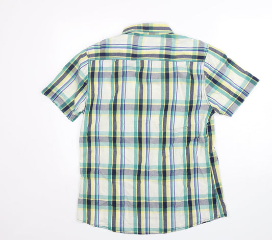 Mens UK Size M EAST Multicoloured  Button-Up Short Sleeve Casual Shirt