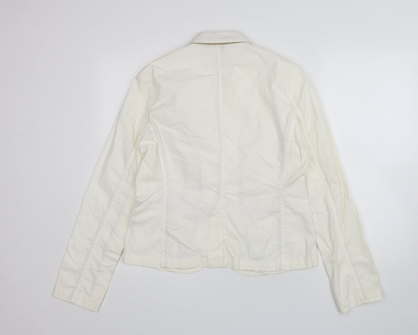 Gap Womens White  Cotton Jacket Sport Coat Size 12