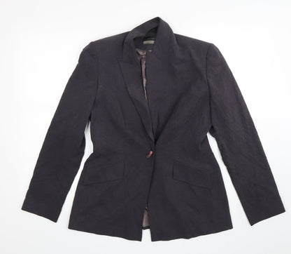 Principles Womens Grey  Polyester Jacket Blazer Size 12