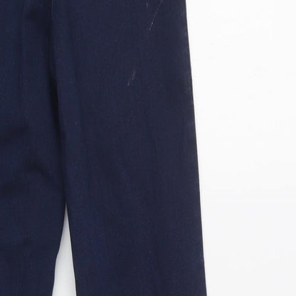 Topshop Womens Blue  Cotton Skinny Jeans Size 26 L32 in Regular Button