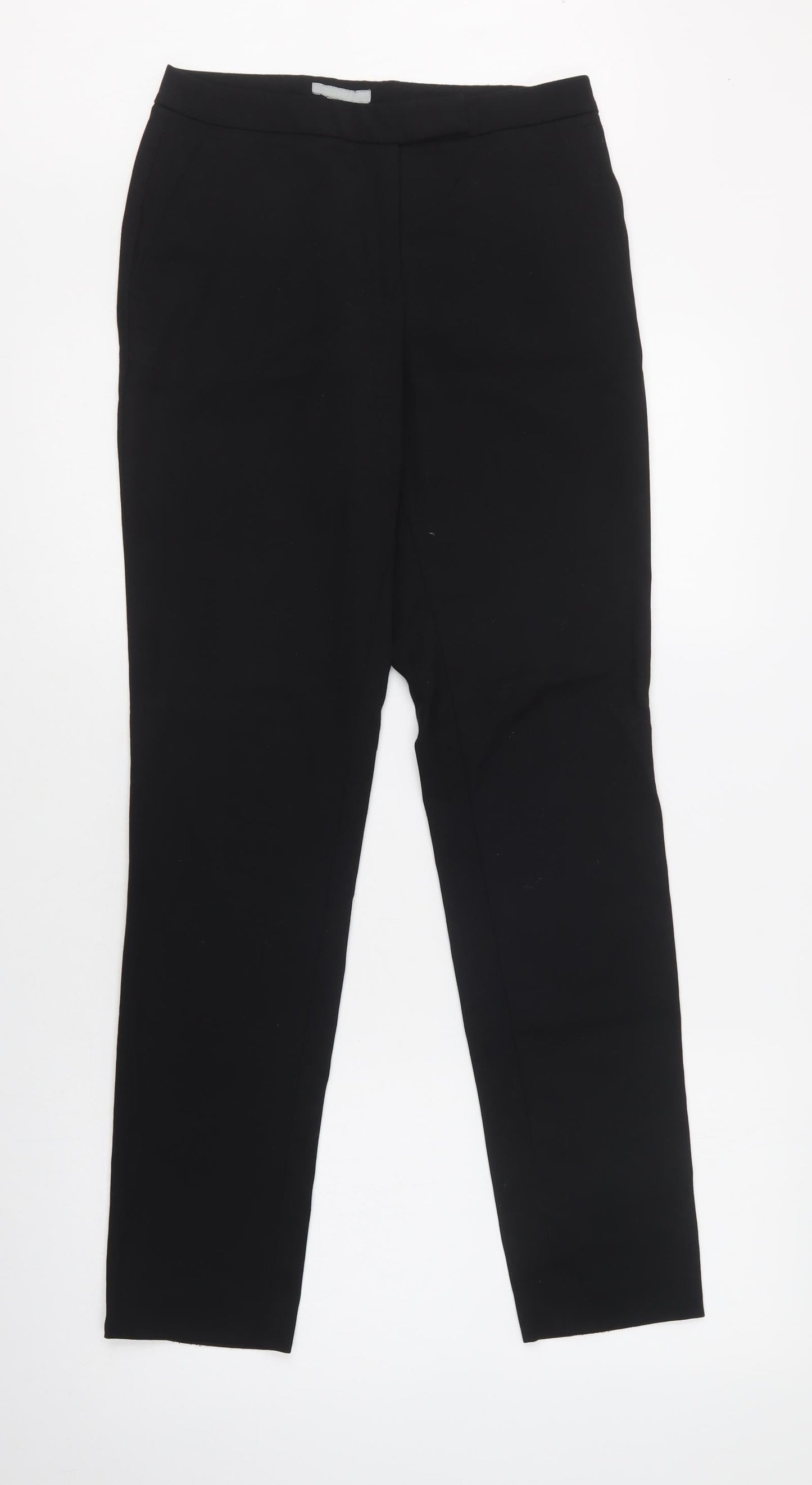 Womens UK Size 6 H&M Regular Fit Dress Pants Black Trousers
