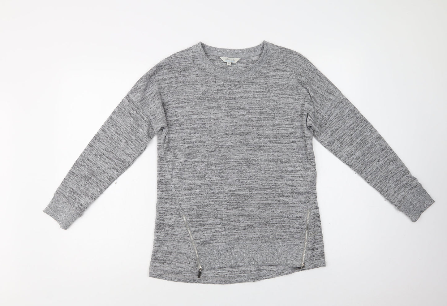 Womens UK Size 10 Peacocks Grey Pullover Jumper