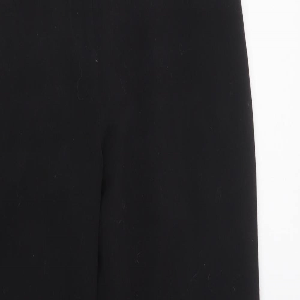 Eva & Claudi Womens Black  Polyester Dress Pants Trousers Size 30 L29 in Regular Hook & Loop