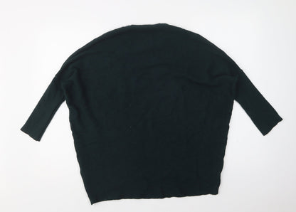 Womens UK Size L Preworn Green Pullover Jumper