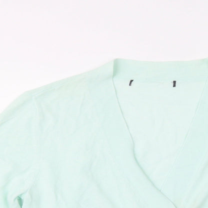 Womens UK Size 14 M&S Green Cardigan Jumper