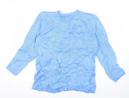 Womens UK Size M Preworn Blue Cardigan Jumper