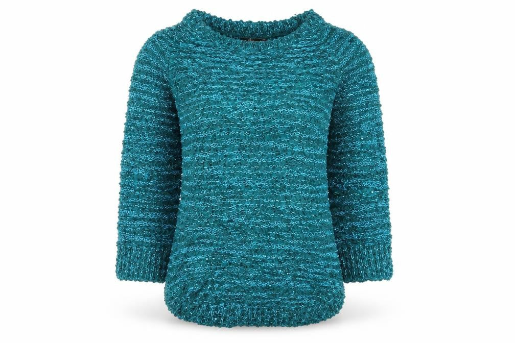 Womens UK Size XS Bonmarché Blue Pullover Jumper