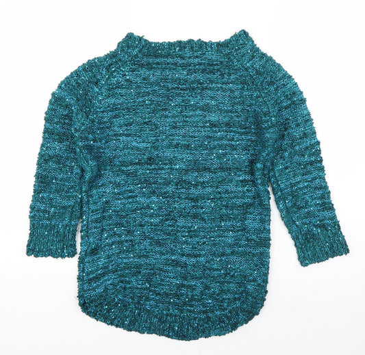 Womens UK Size XS Bonmarché Blue Pullover Jumper