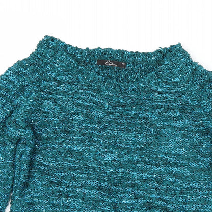 Womens UK Size XS Bonmarché Blue Pullover Jumper
