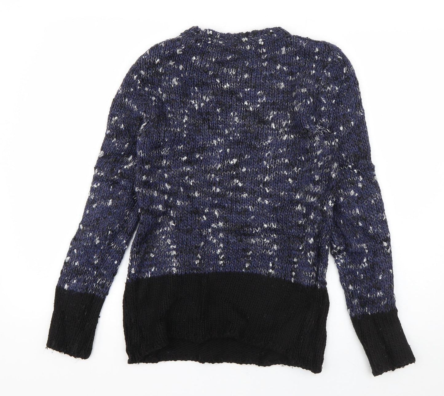 Womens UK Size S Mango Blue Pullover Jumper