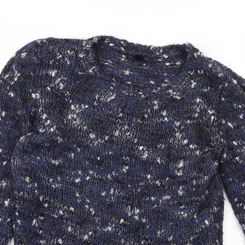 Womens UK Size S Mango Blue Pullover Jumper