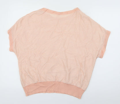 Womens UK Size 10 Preworn Pink Pullover Jumper
