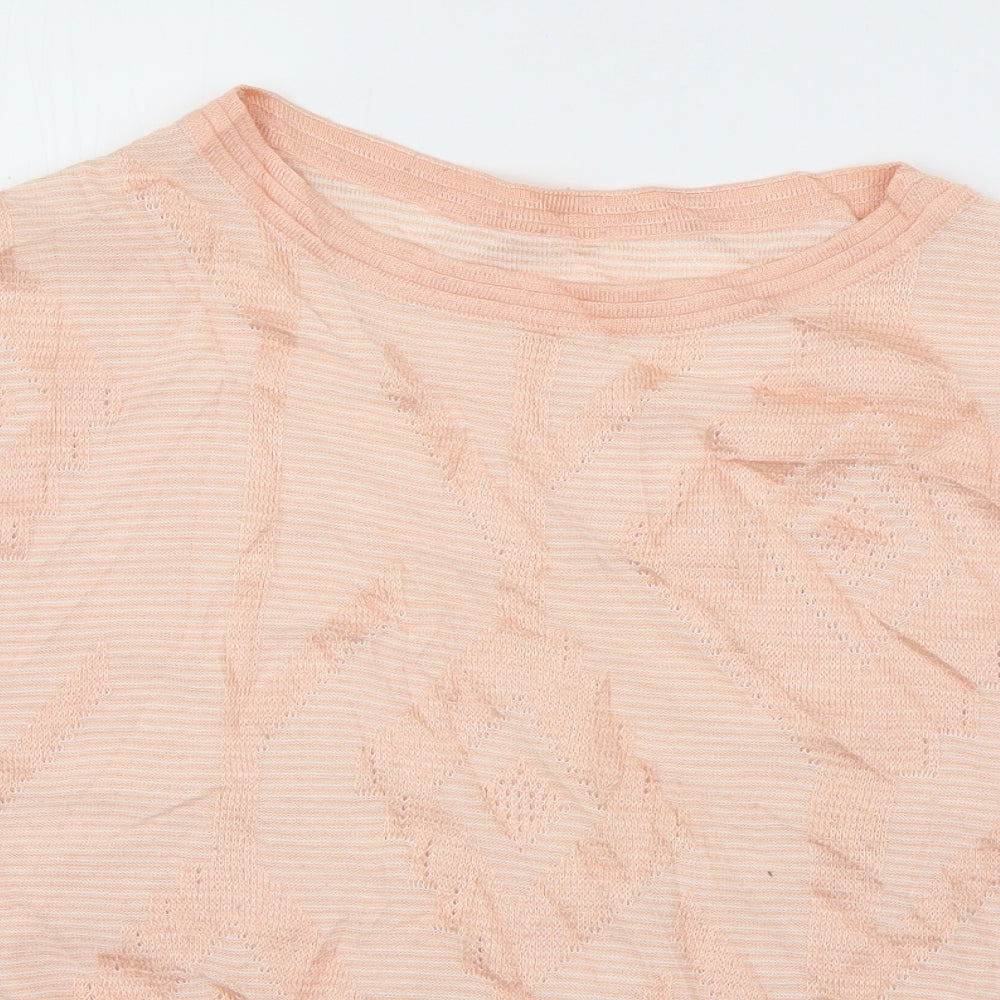 Womens UK Size 10 Preworn Pink Pullover Jumper