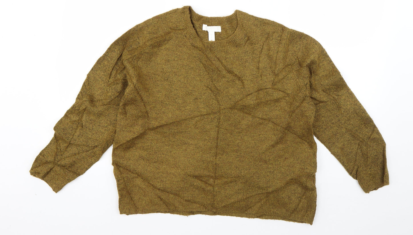 Womens UK Size XS H&M Green Pullover Jumper