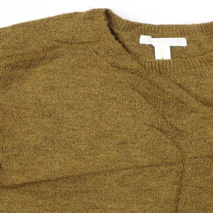 Womens UK Size XS H&M Green Pullover Jumper