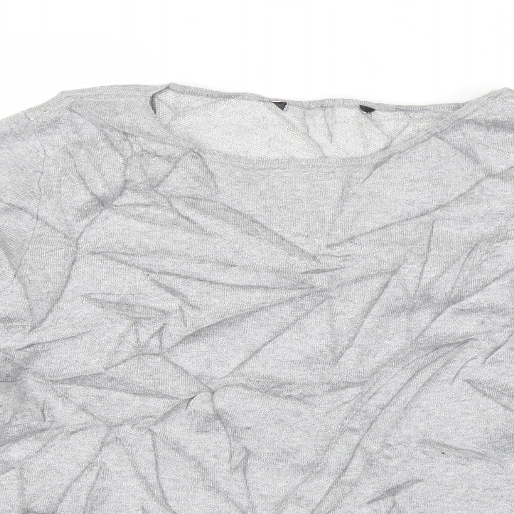 Womens UK Size 16 Preworn Grey Pullover Jumper