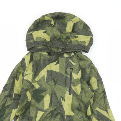 NEXT Boys Green  Cotton Pullover Hoodie Size 5 Years  Pullover